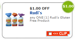 rudis coupon $1/1 Rudis Gluten Free Product | Printable Coupon