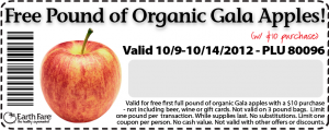 Earth Fare Coupons – Free Organic Gala Apples